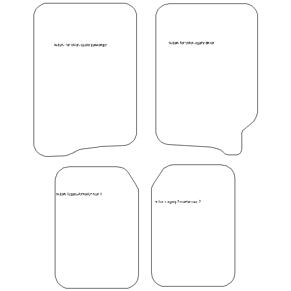 To fit Subaru Forester 1st gen Car Mats 1997 - 2003 & Heel Pad (B) - Picture 5 of 16